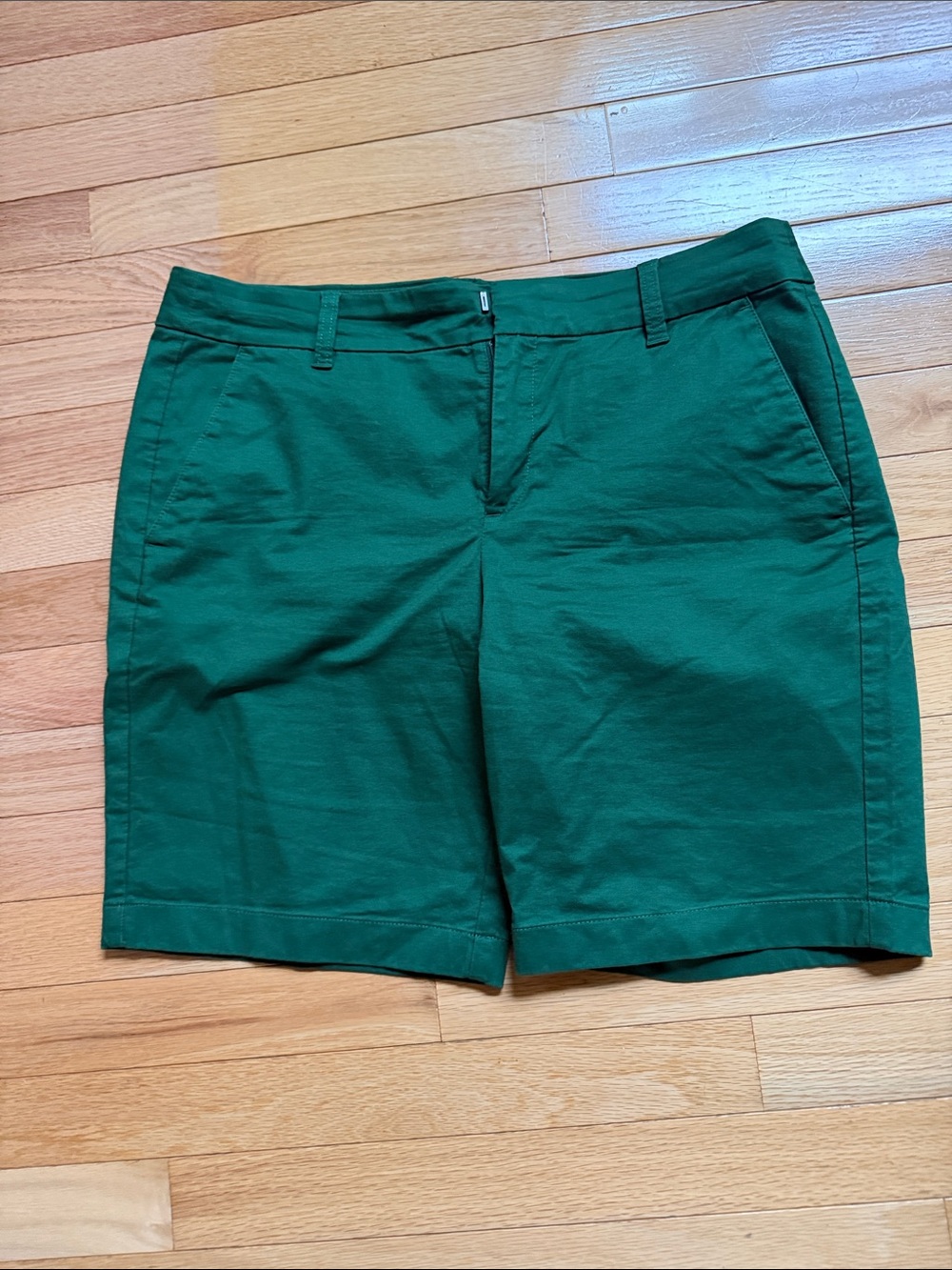 J. Crew Deep Green Chino Bermuda Shorts